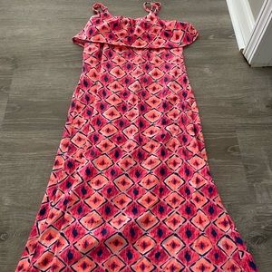 Girls Casual Coral Maxi Dress